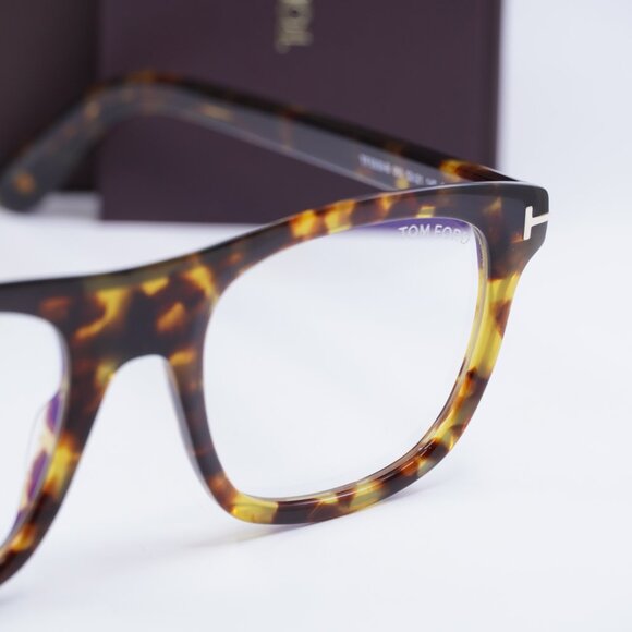 Tom Ford FT5939-B 053 Square Eyeglasses 52mm - Blonde Havana - Picture 8 of 10